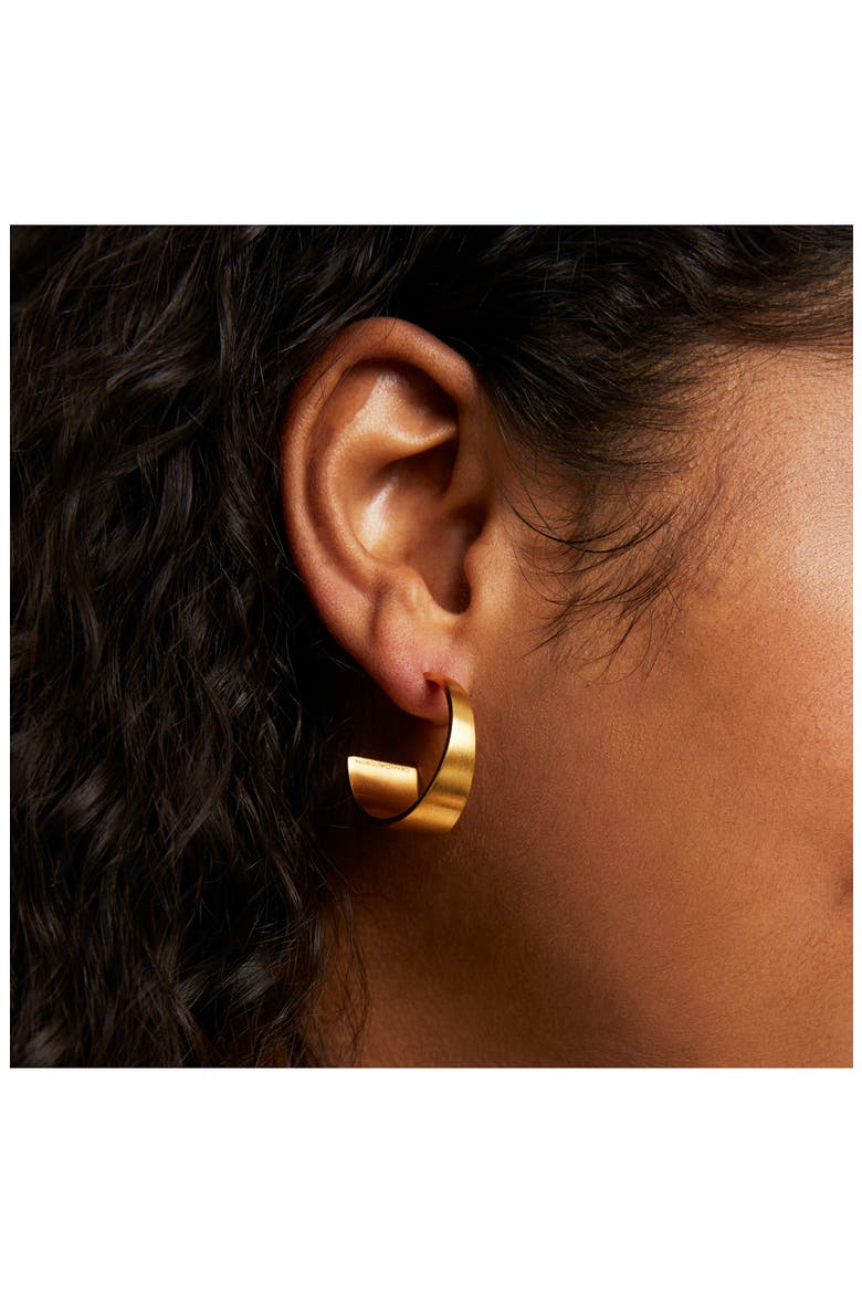 Bossa Mini Hoop Earrings, Alternate, color, GOLD