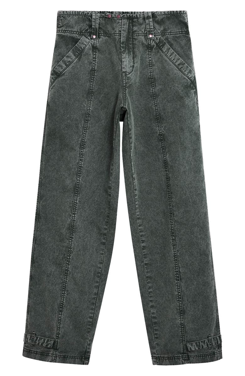 Desigual Belt Cuff Jeans, Alternate, color, Light Green