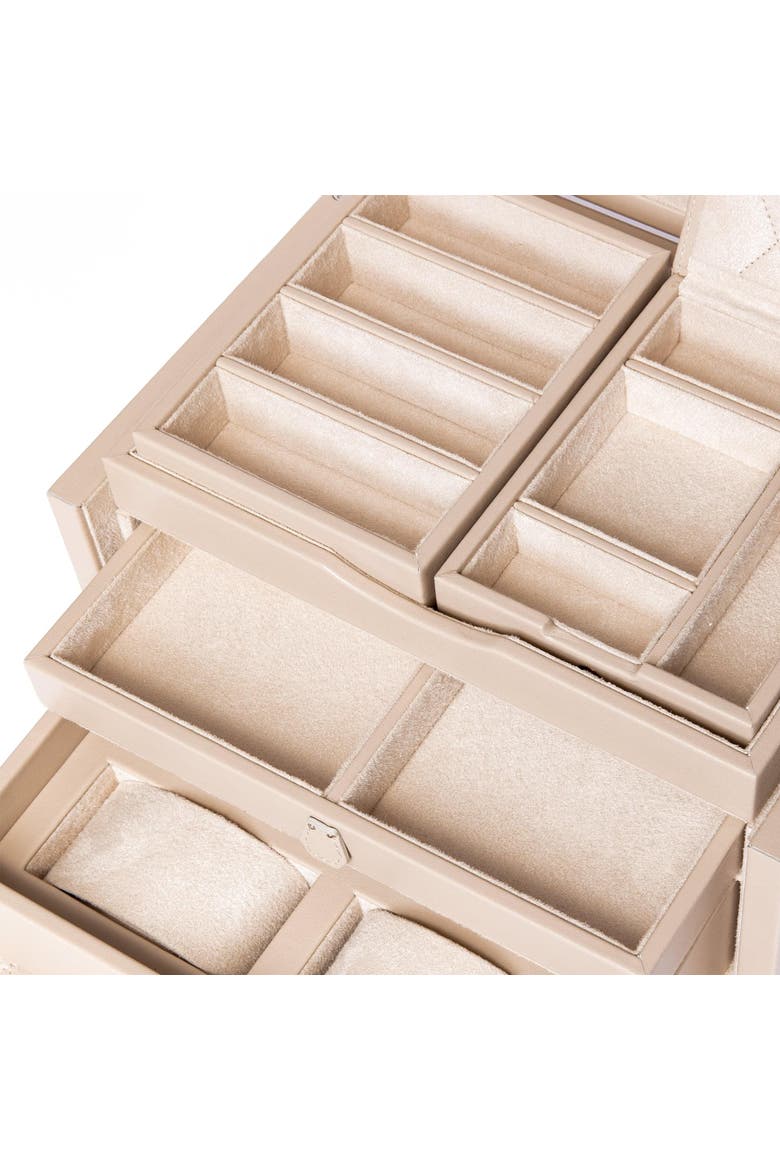 Charlotte Jewelry Box, Alternate, color, Beige