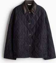 H&M Quilted Denim Jacket