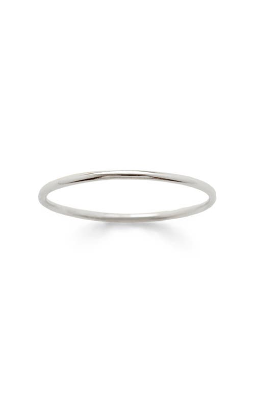 Made By Mary Round Stacking Ring In Metallic