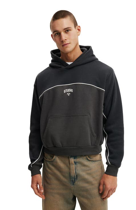 Men's Cropped Fit Graphic Hoodie