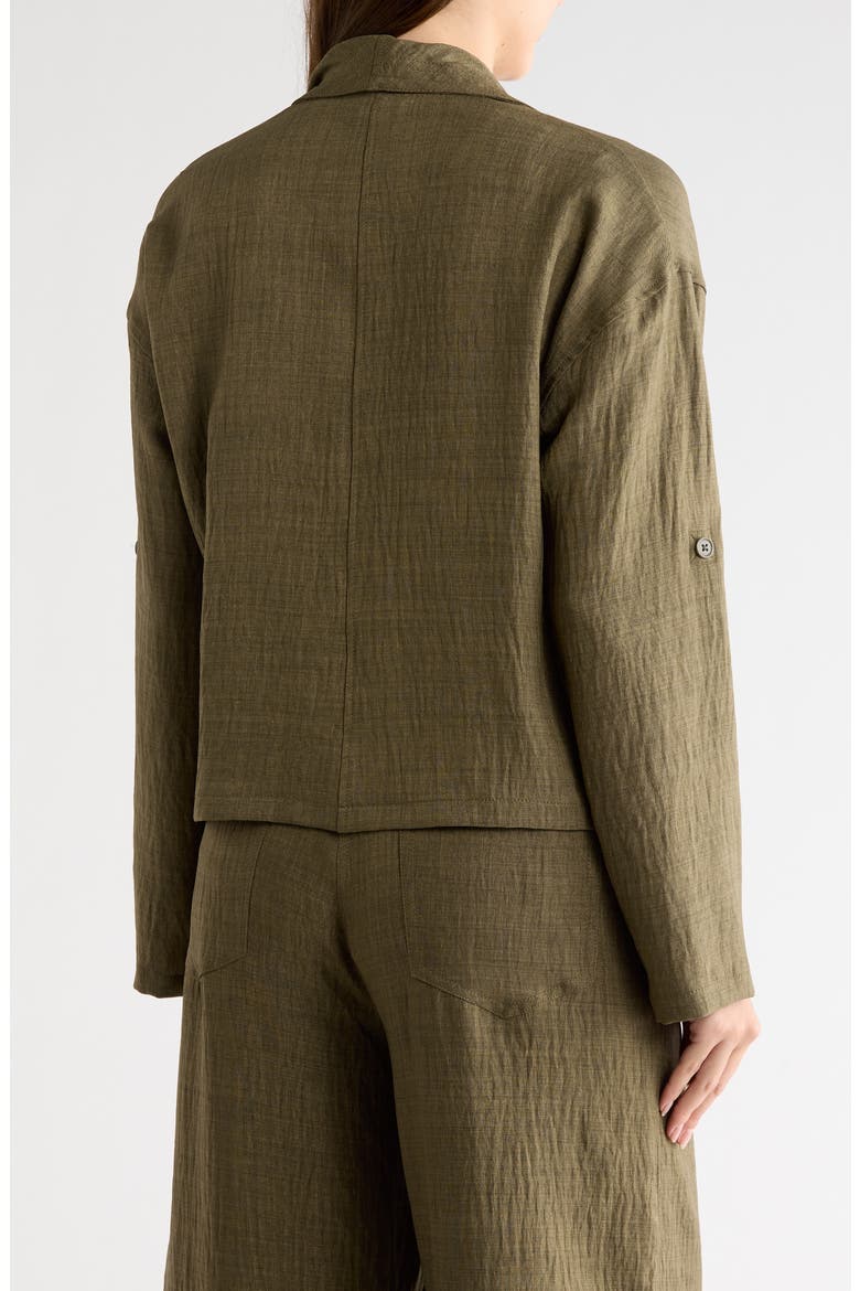 Textured Drape Jacket, Alternate, color, HEATHER SAGE