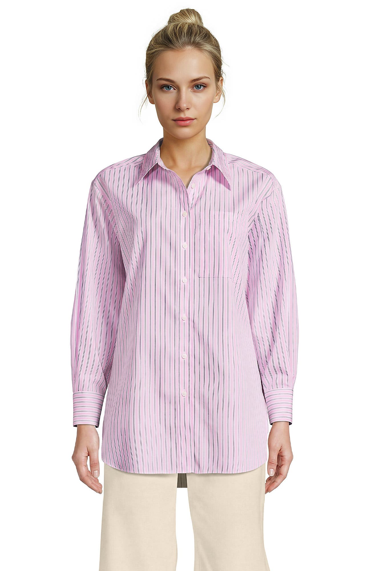 selected Light Rose Pink Awning Stripe
