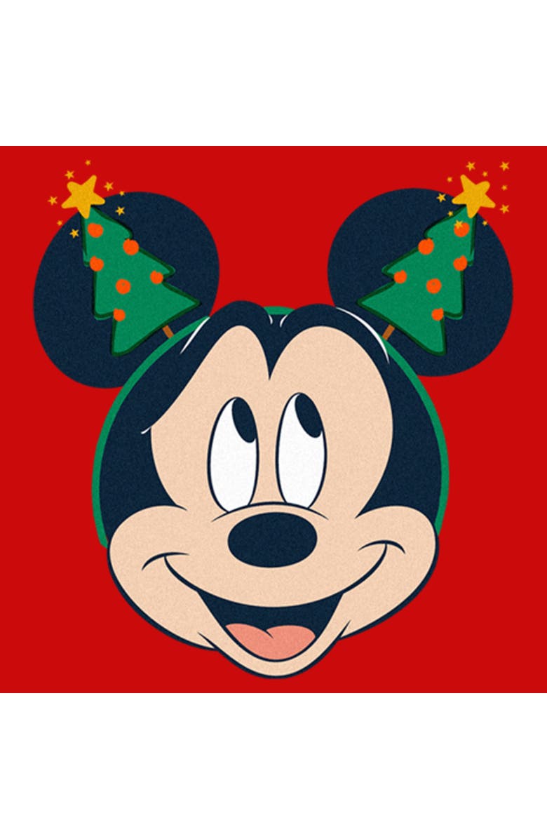 Mickey & Friends Boy's Mickey & Friends Christmas Tree Ears  Graphic T-Shirt, Alternate, color, Red