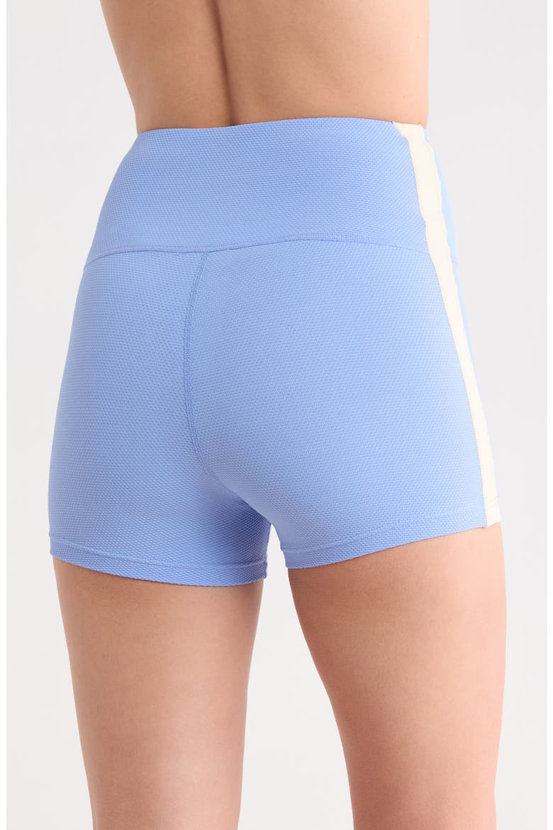 Paddle Pusher High Waist Swim Shorts, Alternate, color, FRENCH BLUE