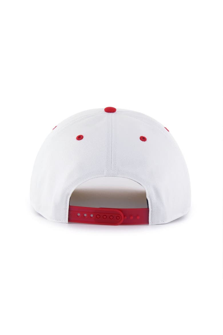 Men's '47 White/Red Tampa Bay Buccaneers Roscoe Two-Toned Hitch Adjustable Hat, Alternate, color, White