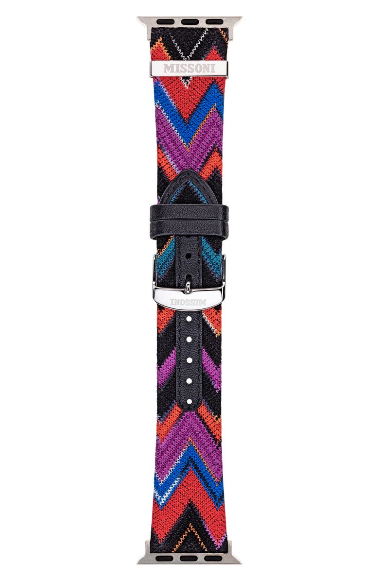 Missoni Multicolor Authentic Zigzag Textile Apple Watch<sup>®</sup> Watchband, 22mm/24mm, Alternate, color,