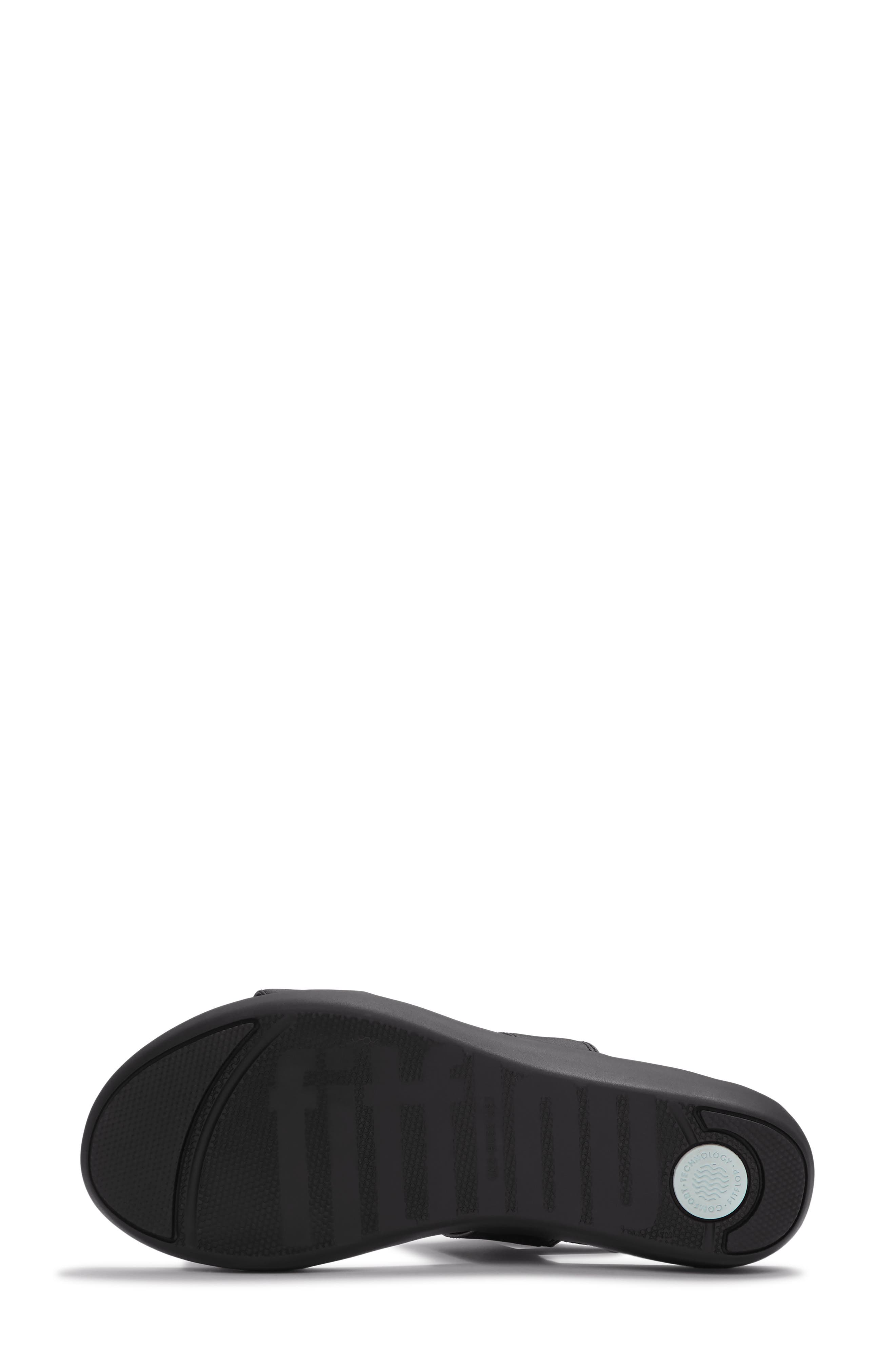 Flowform Platform Sandal, Alternate, color, BLACK