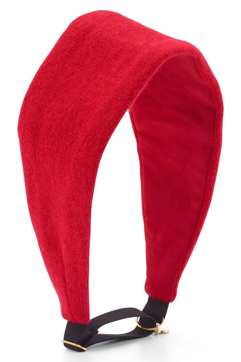 Annika Cashmere Headband, Main, color, RUBY RED