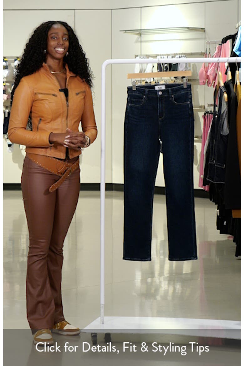 Cindy High Waist Ankle Slim Straight Leg Jeans video