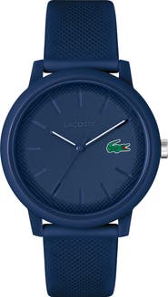 Lacoste 12.12 Silicone Strap Watch, 42mm