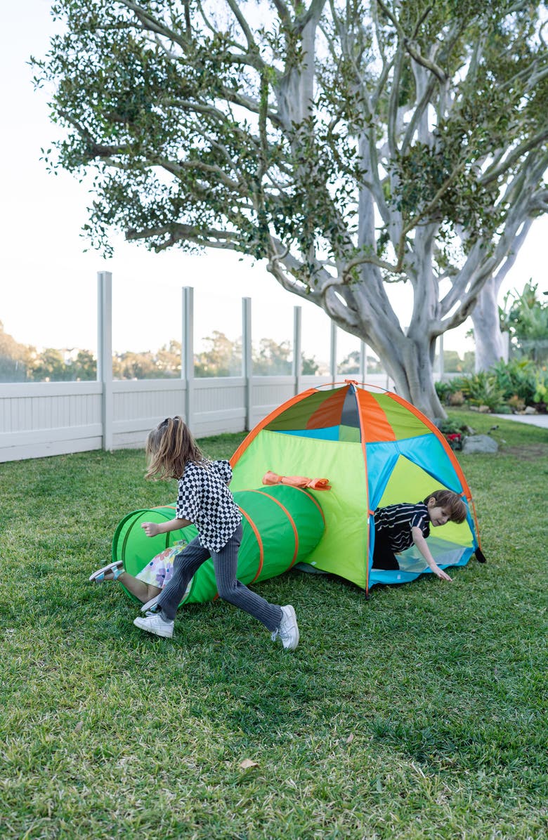 Pacific Play Tents Hide Me Play Tent with Tunnel, Alternate, color, Multi