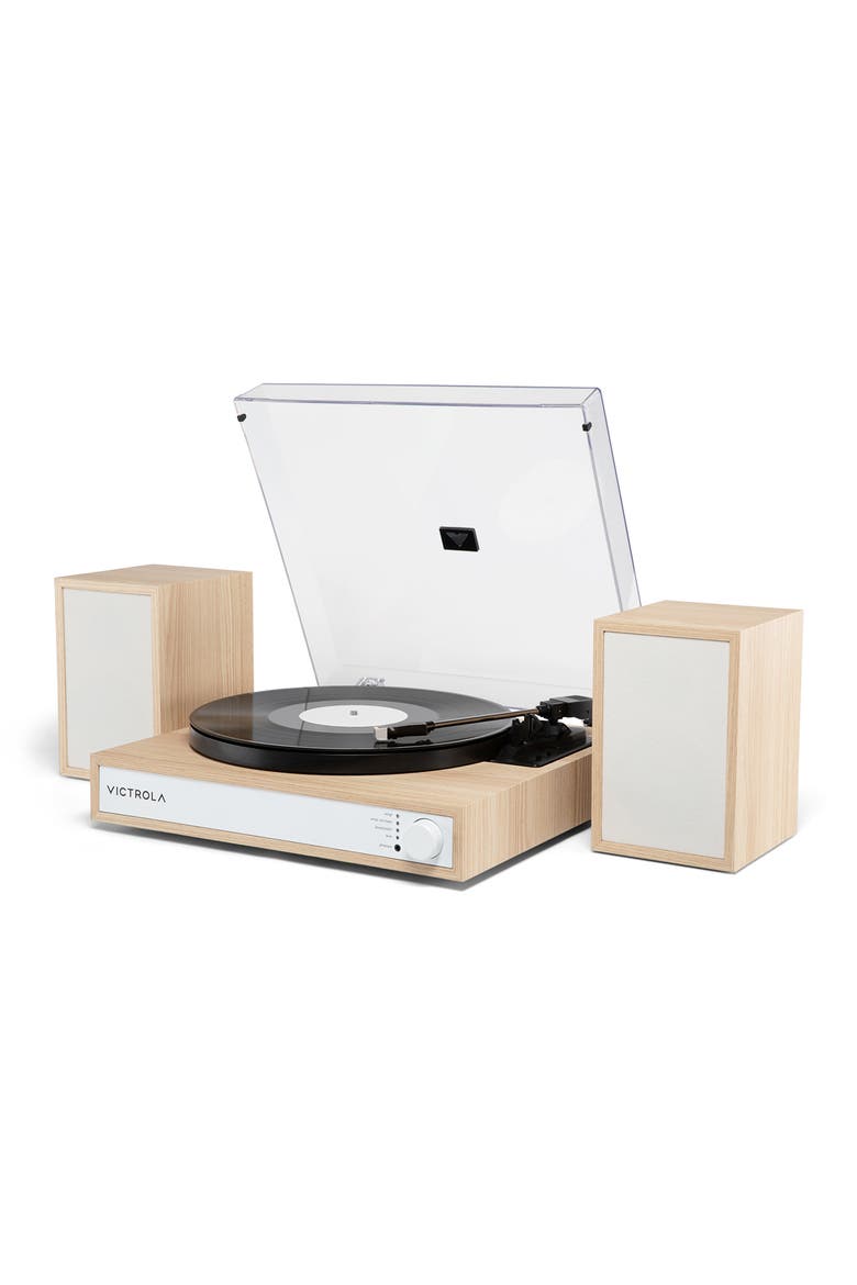 Harmony Turntable System with Speakers, Alternate, color, Natural