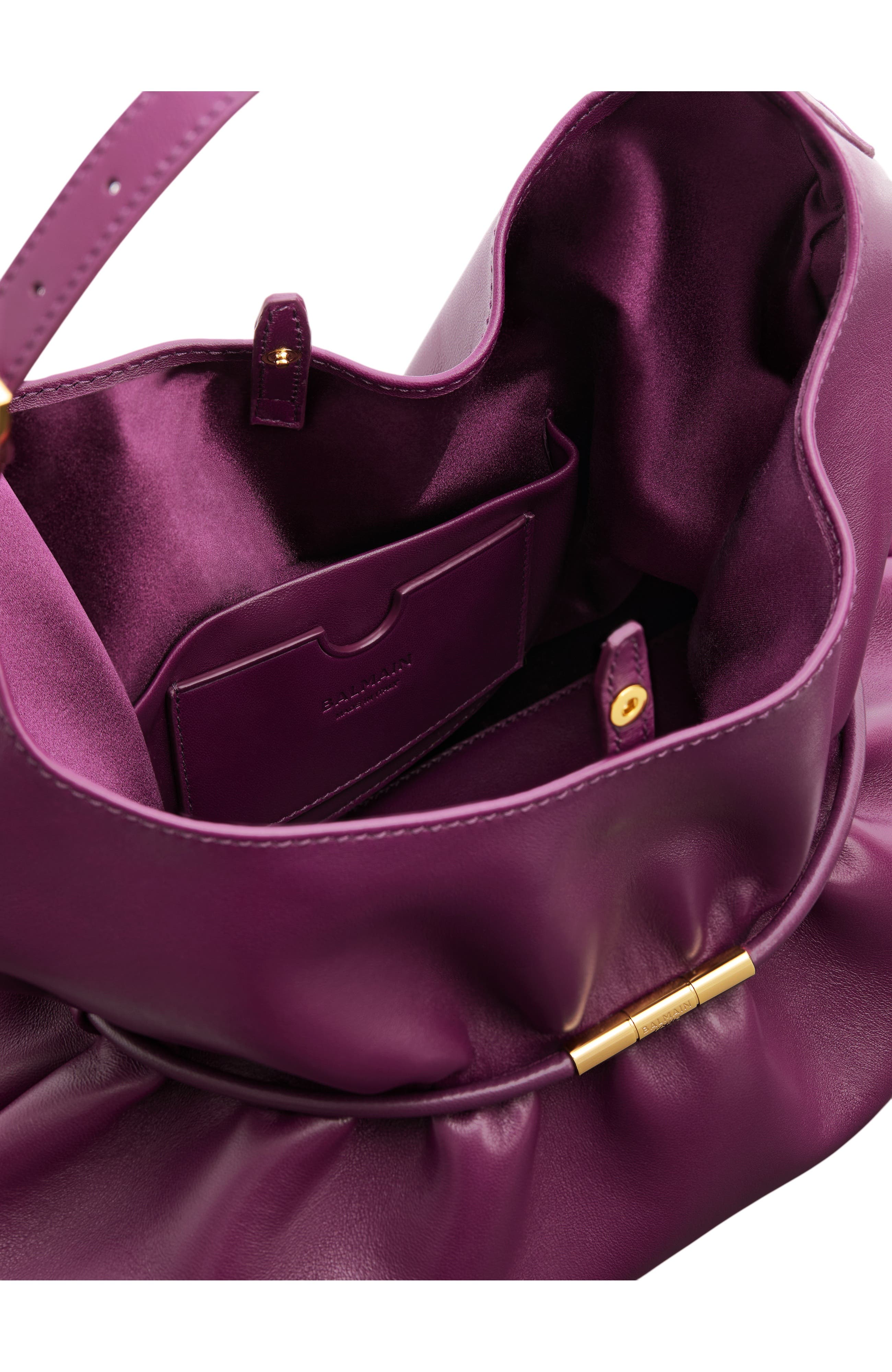 Sphynx Medium Bag in Smooth Leather, Alternate, color, purple