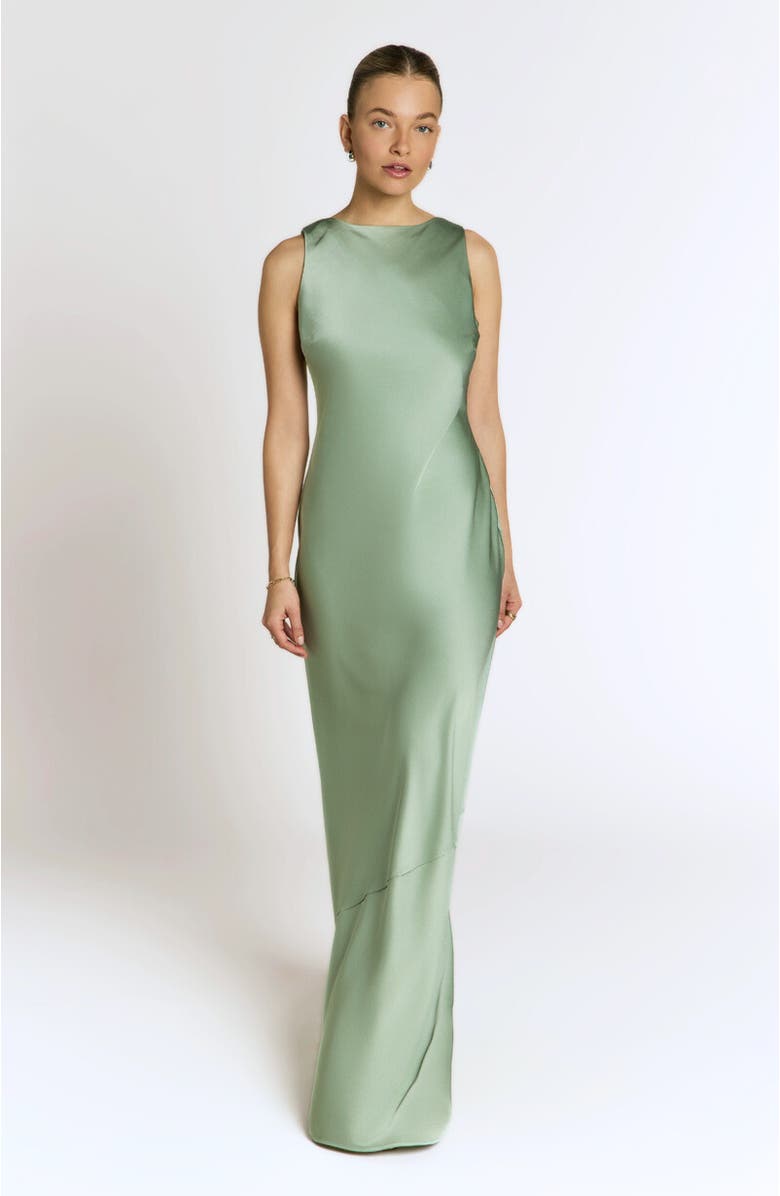 Rewritten Paloma Scoop Back Dress, Main, color, Sage