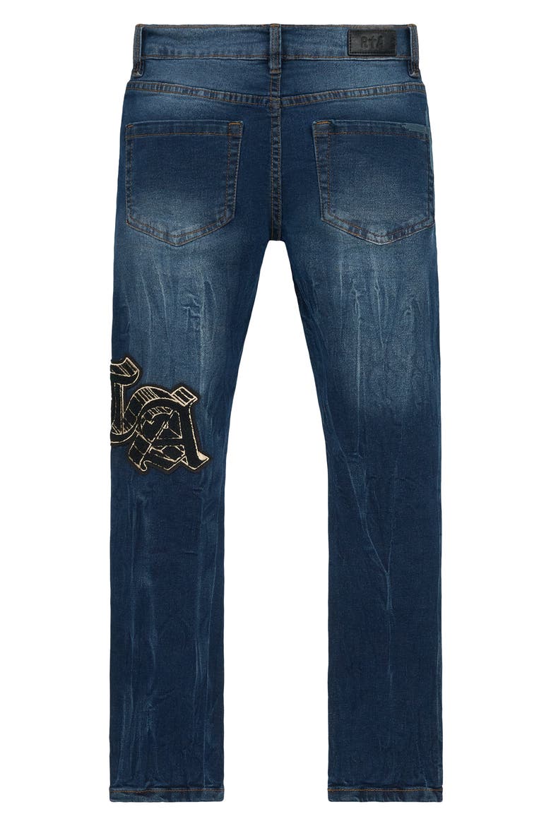Kids' Anderson Skinny Jeans, Alternate, color, NAVY STORM OG PATCH