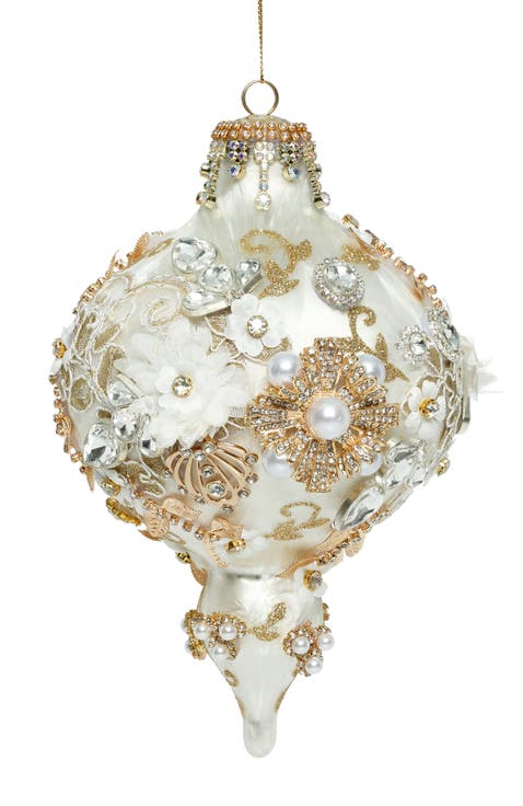 Kings Jewel  Extra Fancy Finial Ornament, Ivory