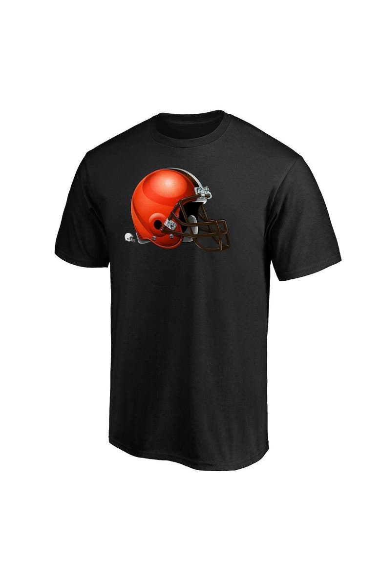FANATICS Men's Fanatics Branded Black Cleveland Browns Midnight Mascot Team Logo T-Shirt, Alternate, color, 