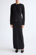 ASHLYN Vion Long Sleeve Draped Top