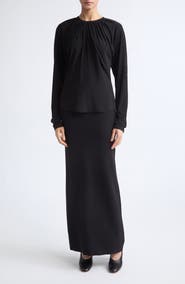 ASHLYN Vion Long Sleeve Draped Top