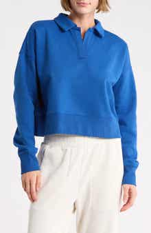 Luxfleece Johnny Collar Pullover Sweater