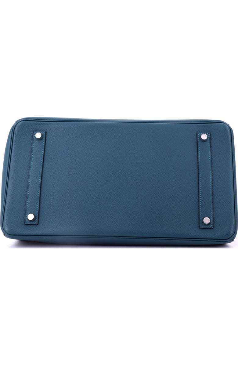 Pre-Owned Hermes Birkin Handbag Blue Epsom with Palladium Hardware 35, Alternate, color, Colvert