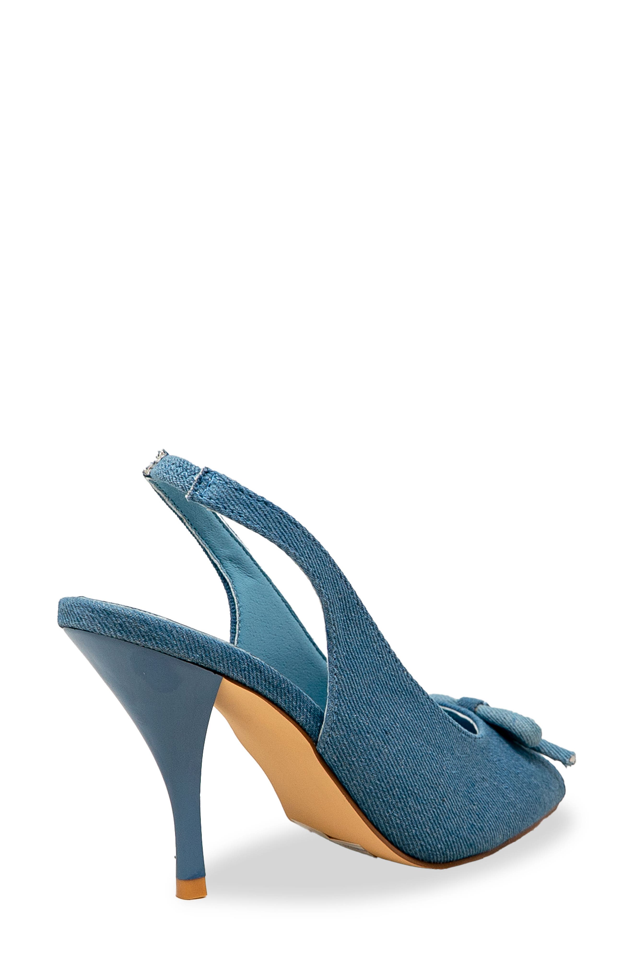 Slingback Sandal, Alternate, color, DENIM