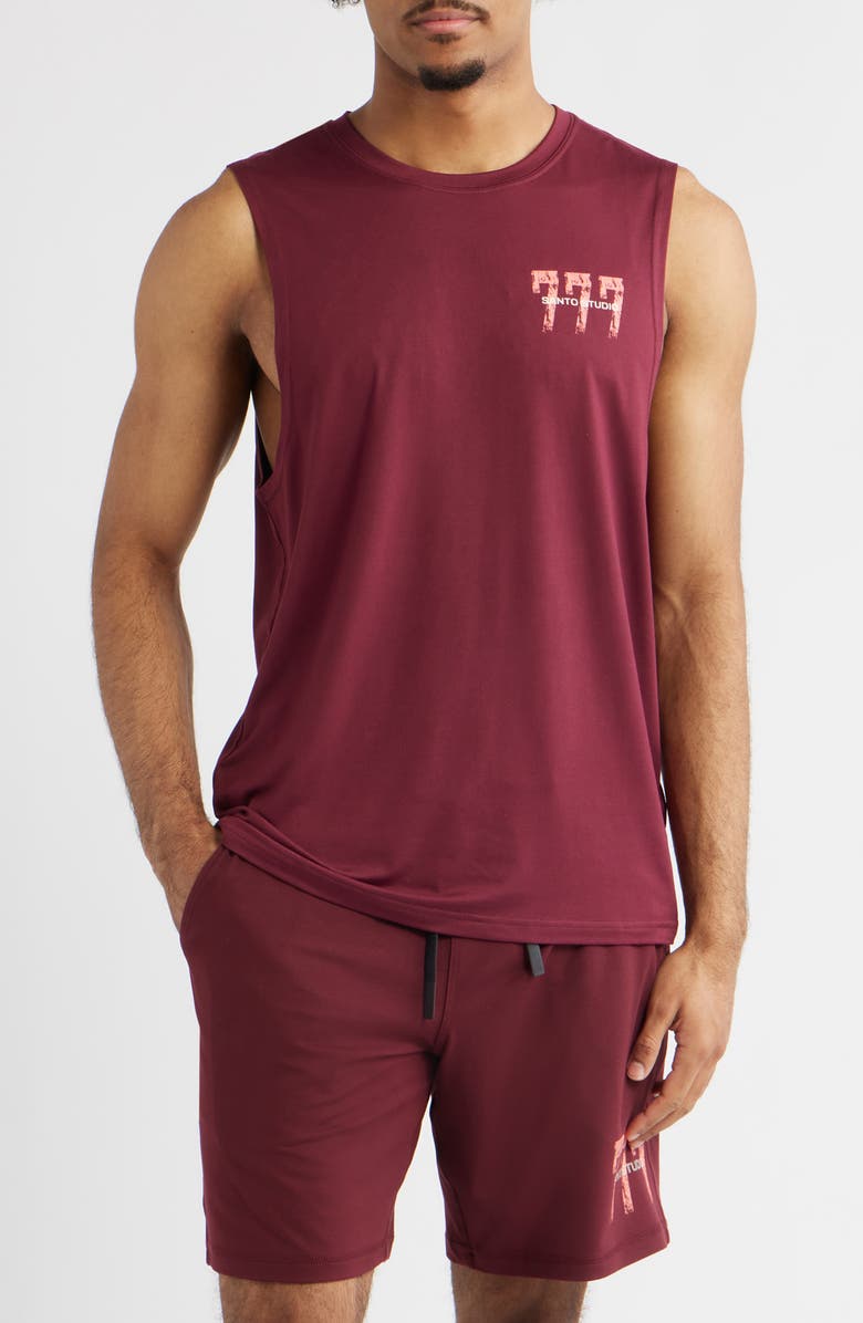 SANTO STUDIO Tempo 777 Enjoy Tech Tank, Main, color, Merlot