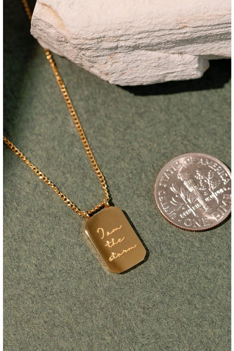 Beautiful Girl, You Can Do Hard Things - Necklace, Alternate, color, Yellow Gold