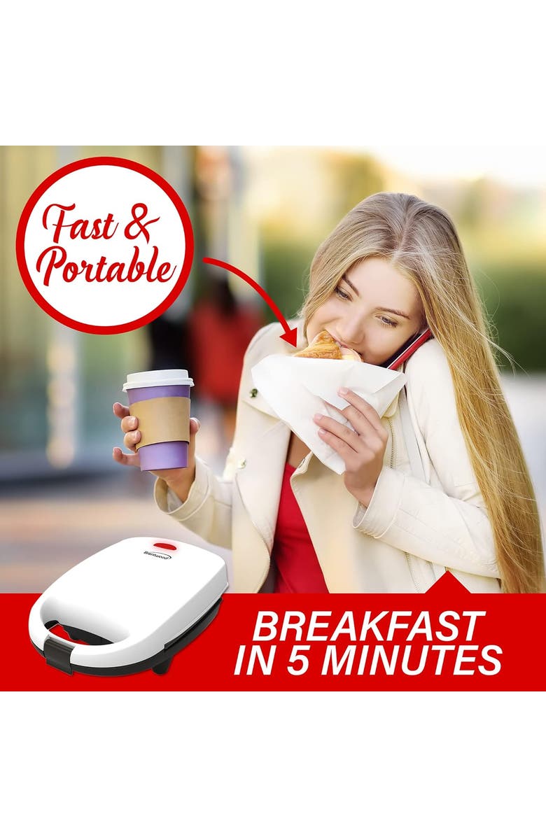 Brentwood Electric Egg Maker, Alternate, color, White