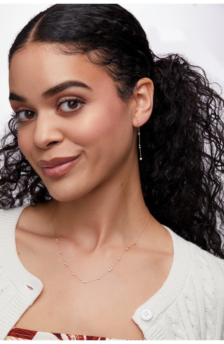 Bony Levy Liora Diamond Linear Earrings, Alternate, color, 18K Yellow Gold