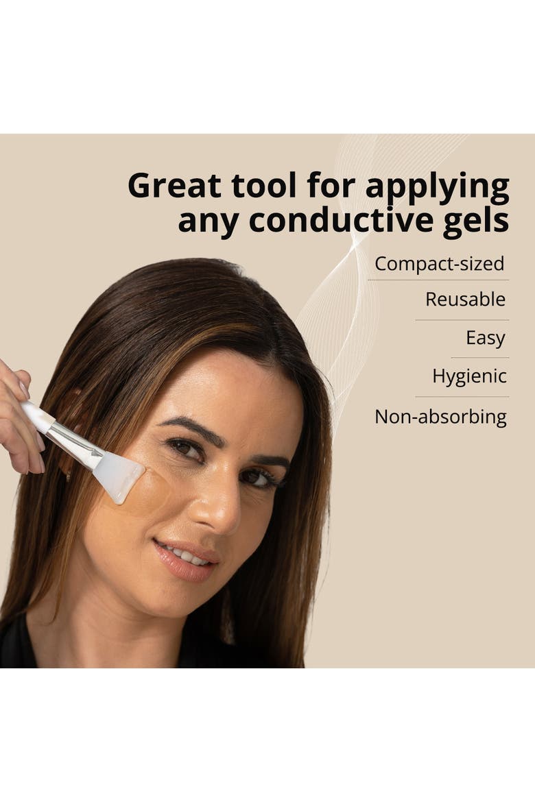 Silicone Brush Applicator For Skincare, Alternate, color, White