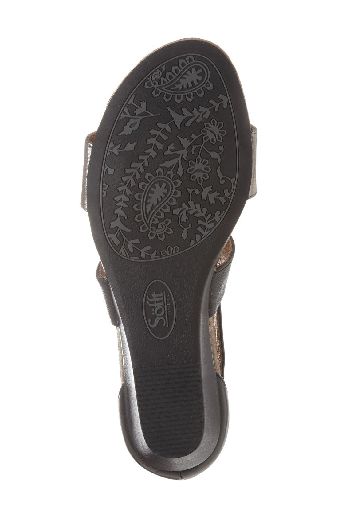 Söfft 'Vallar' Wedge Sandal, Alternate, color, 