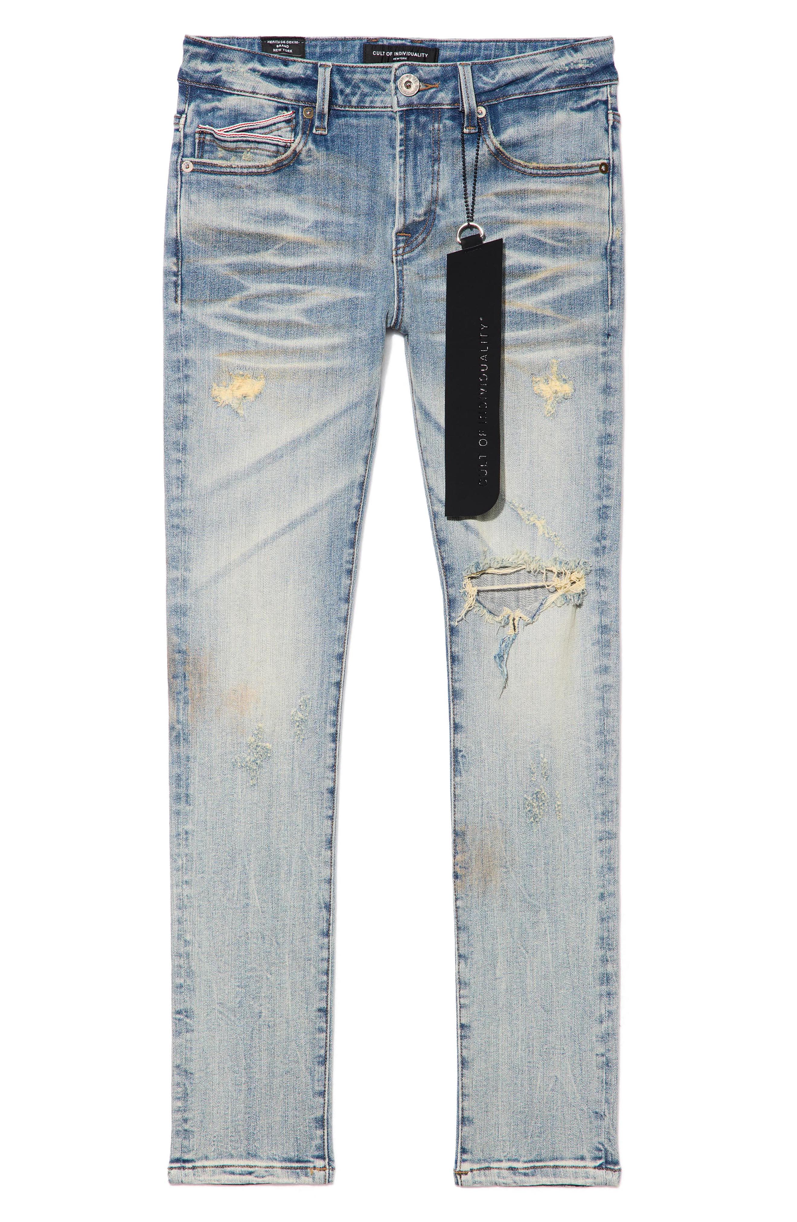 Cult of Individuality Punk 601 Super Skinny Distressed Jeans (Men ...