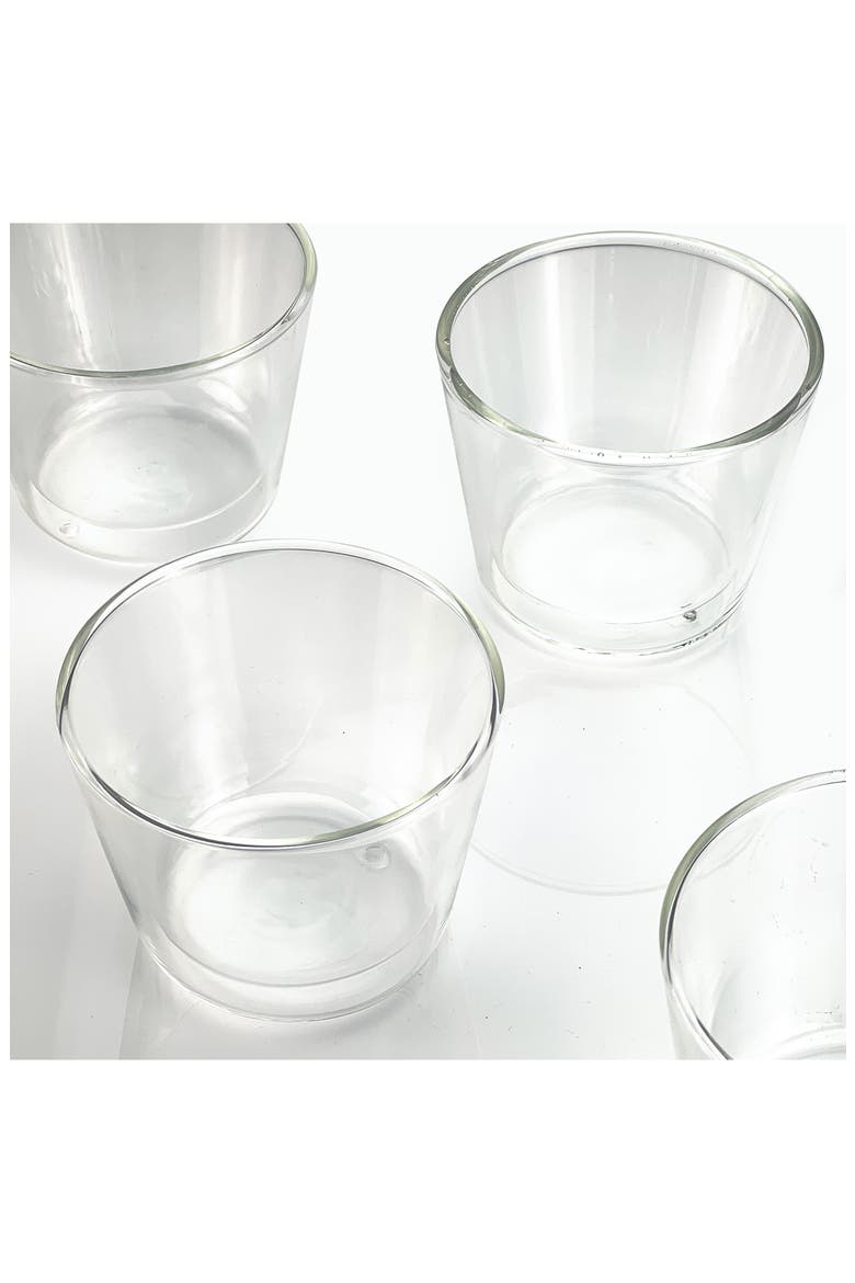 Rocks Set of 4 Glasses, Alternate, color, CLEAR