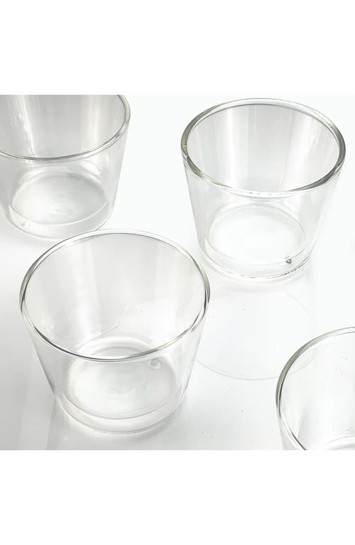 Cloudnola Rocks Set Of 4 Glasses In Transparent