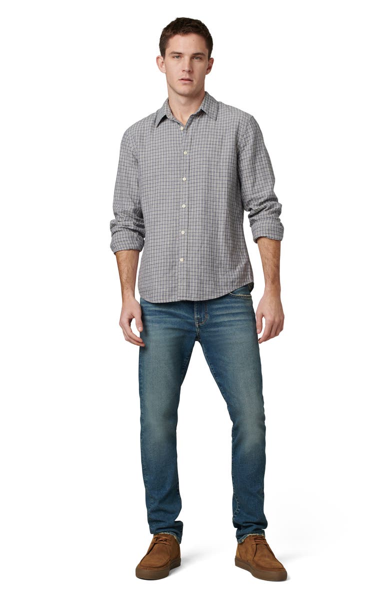 Joe's Oliver Plaid Linen Blend Button-Up Shirt, Alternate, color,