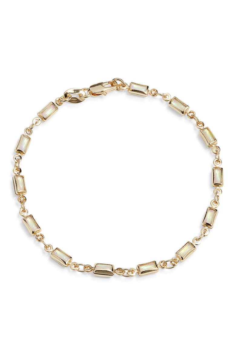 Ophelia Opal Chain Bracelet, Main, color, GOLD