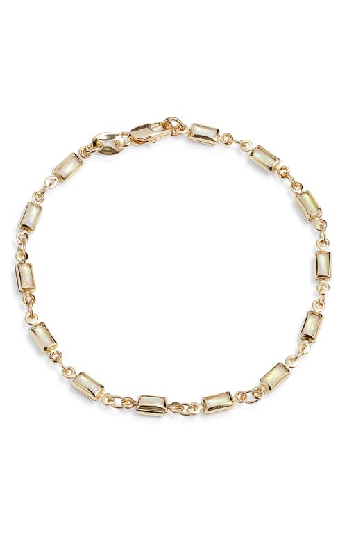 Child Of Wild Ophelia Opal Chain Bracelet In Gold