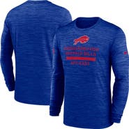 Nike Men's Nike Royal Buffalo Bills Sideline Velocity Performance Long Sleeve T-Shirt