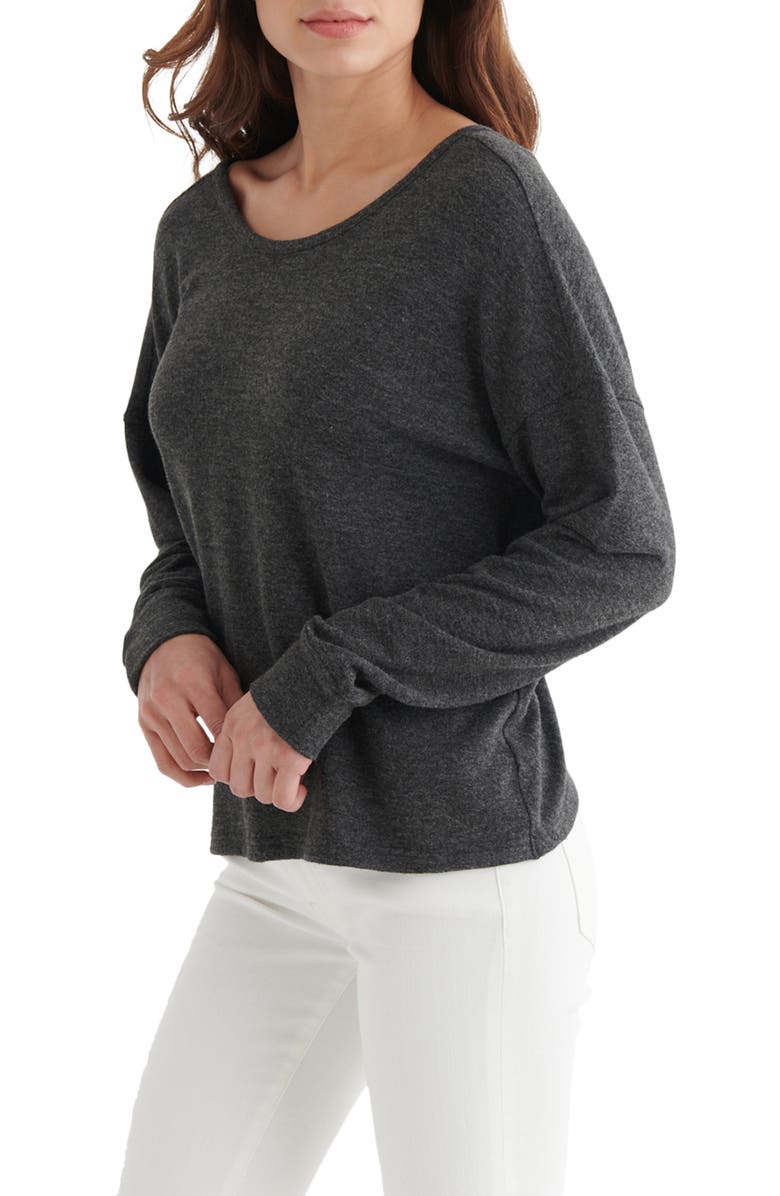 Lucky Brand Twist Back Cloud Jersey Top, Alternate, color,