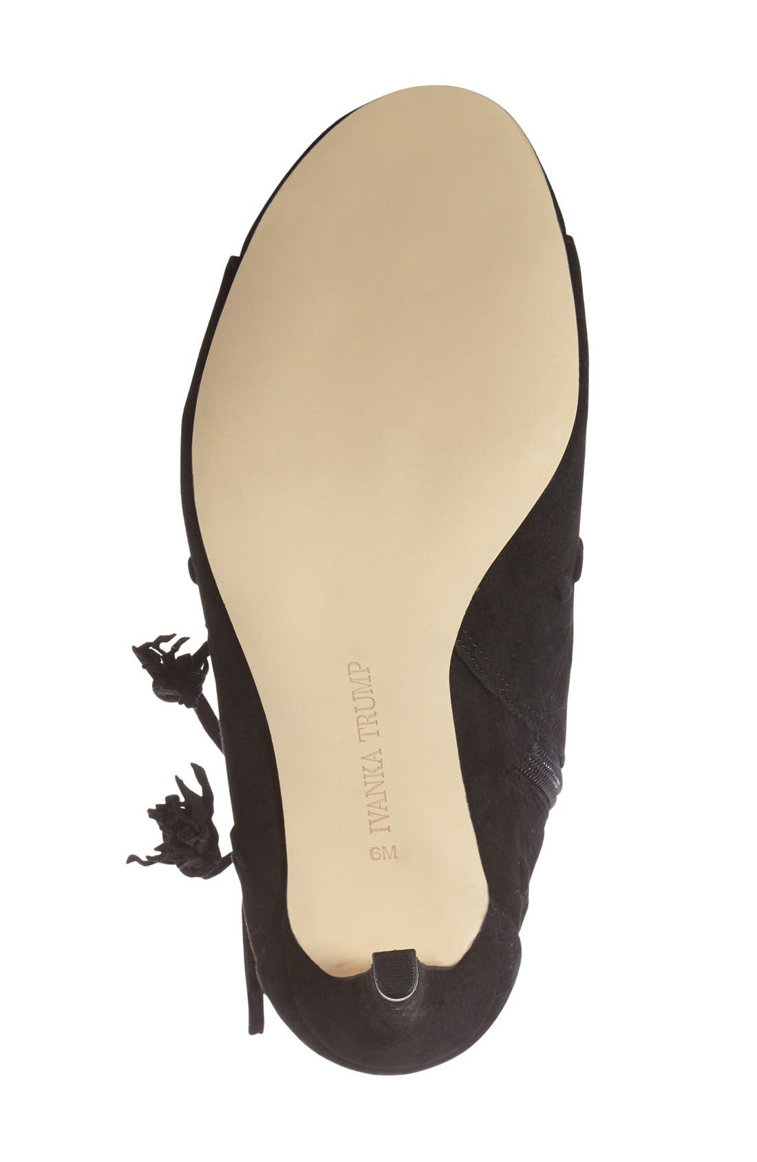 Ivanka Trump 'Daner' Open Toe Bootie, Alternate, color, 