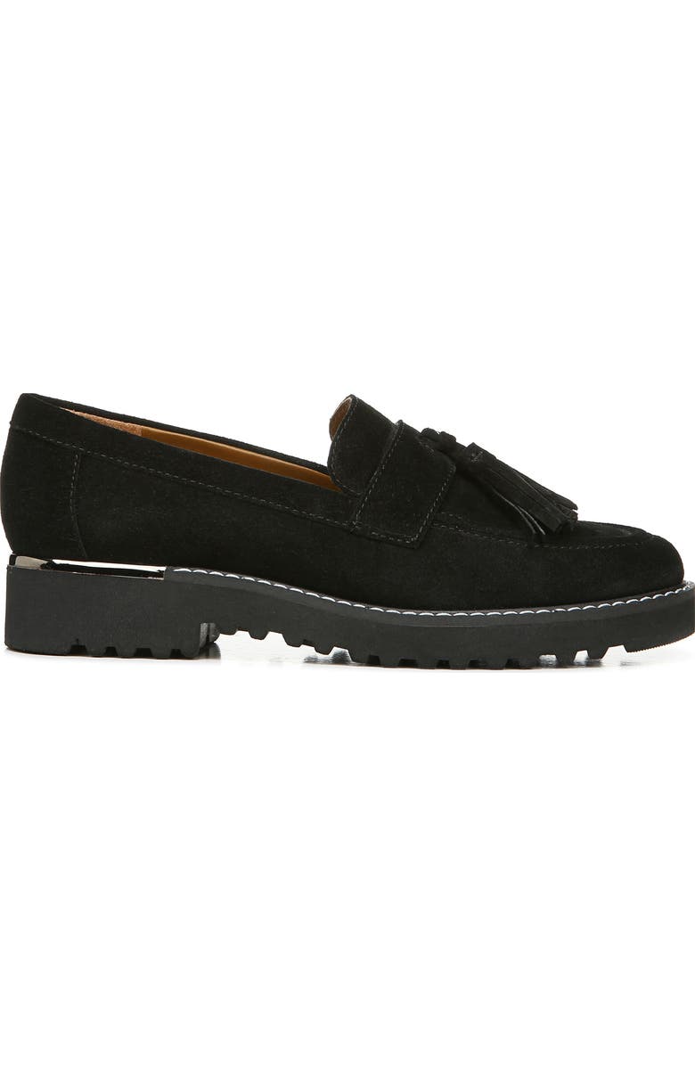 Franco Sarto Carolyn Tassel Loafer, Alternate, color, Black