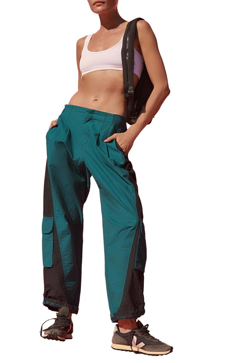 Mesmerize Me Colorblock Cargo Pants, Alternate, color, SPRUCED UP