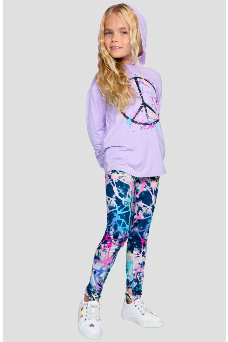 Kids' Simply Soft Leggings, Alternate, color, TIE DYE BLUE