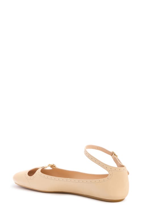 Chloé Chloe Misty Cut-out Leather Ballet Flats In Neutral