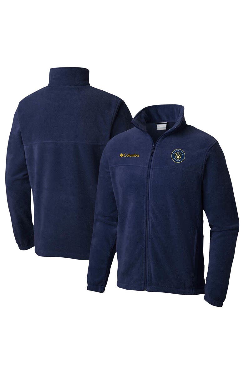 Columbia Men's Columbia Navy Milwaukee Brewers Steens Mountain Full-Zip Jacket, Alternate, color, 