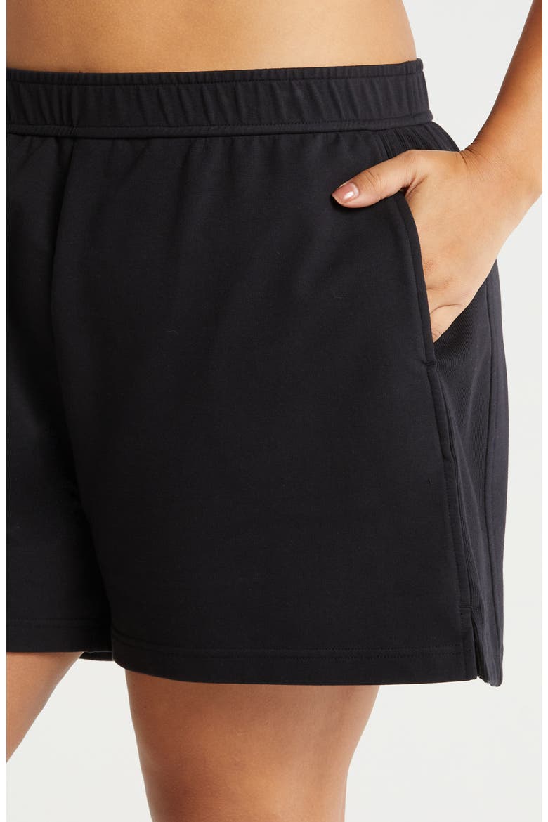 Swoop Terry Shorts, Alternate, color, BLACK