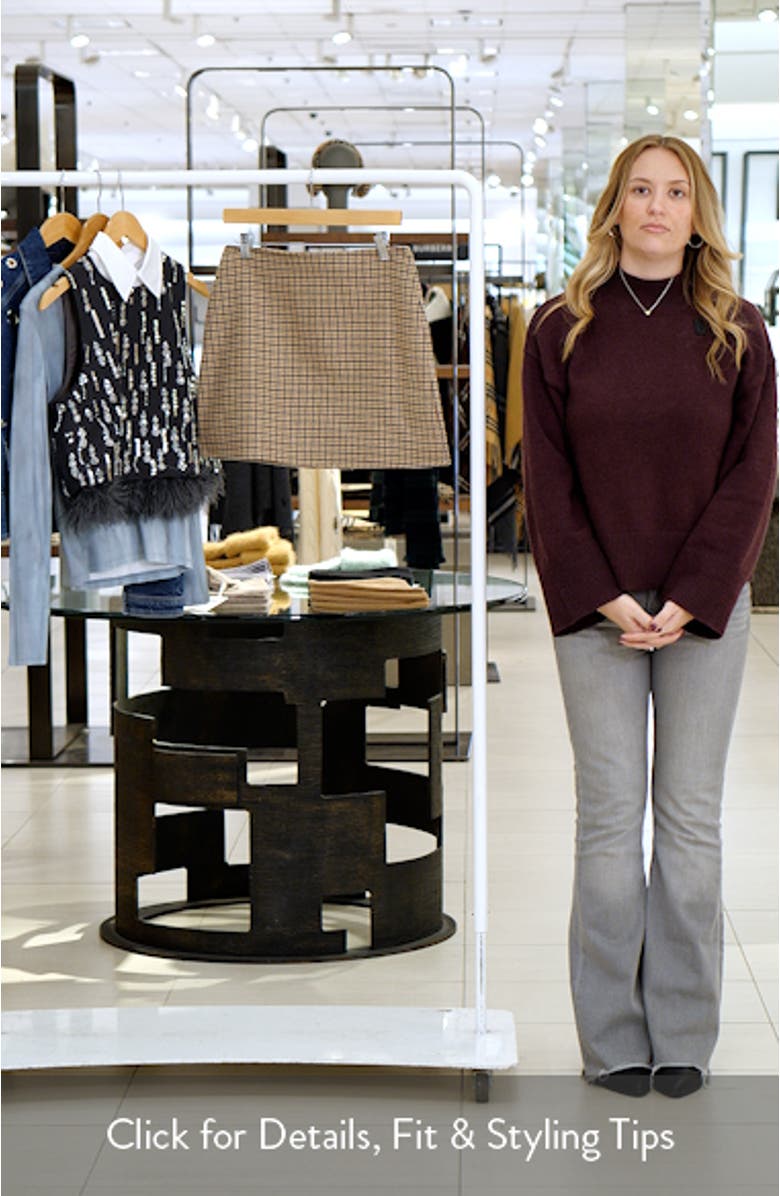 Double Face Wool Miniskirt, sales video thumbnail